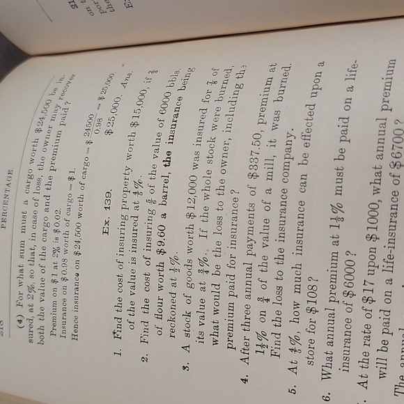 Antique Grammar School Arithmetic Book - Picture 9 of 10